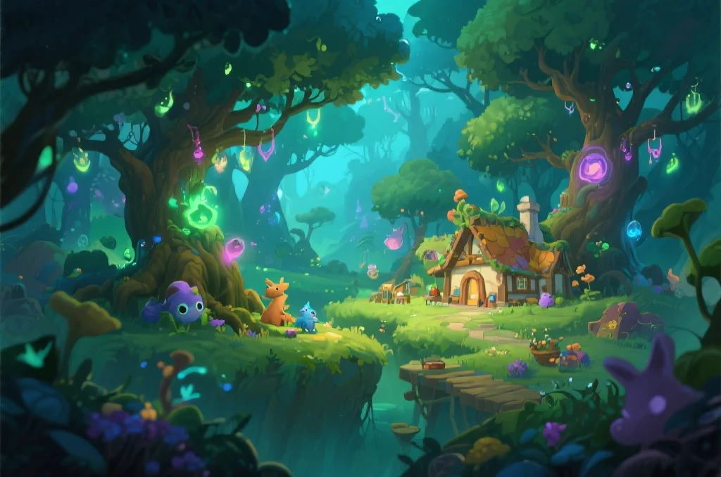 魔法森林游戏场景